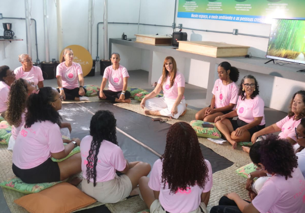 Ação reúne mulheres da Ilha de Itaparica em cuidados com saúde e natureza