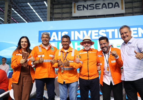 Jerônimo e Lula concretizam retomada de investimentos na indústria naval e energética da Bahia