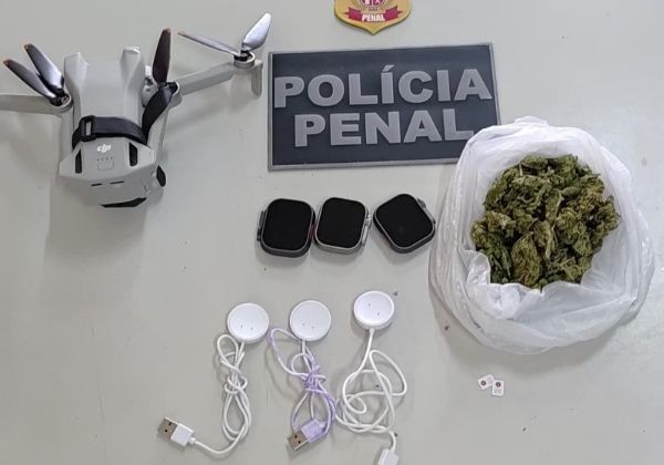 Drone é interceptado ao tentar levar drogas para presídio na Mata Escura