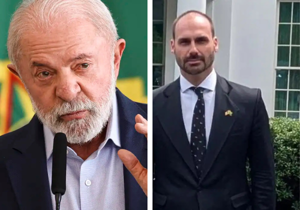 Lula ironiza atuação de Eduardo Bolsonaro nos EUA: ‘Meu camisa 10’