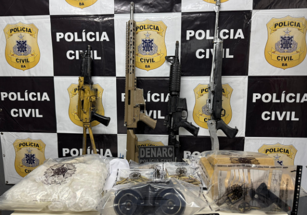 Operação Solo Seguro desarticula grupo criminoso e apreende arsenal em Salvador