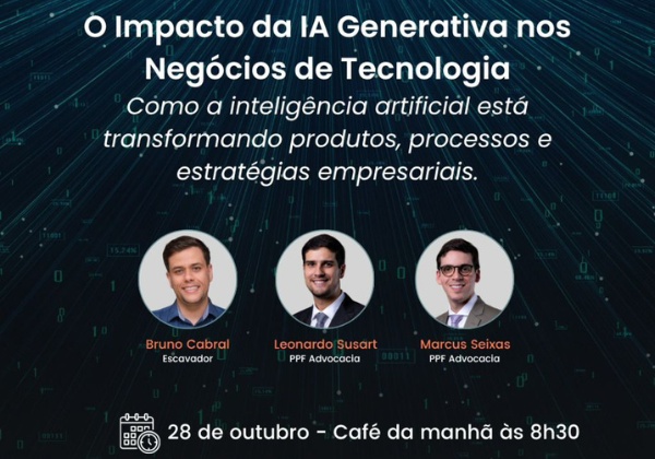 PPF Talks debate impacto da inteligência artificial generativa nos negócios de tecnologia