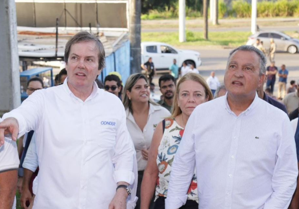 Rui Costa vistoria obras de macrodrenagem na Cidade Baixa e autoriza novo projeto do Novo PAC em Salvador