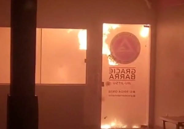 Incêndio em bar atinge e destrói academia Gracie Barra no Jardim Botânico