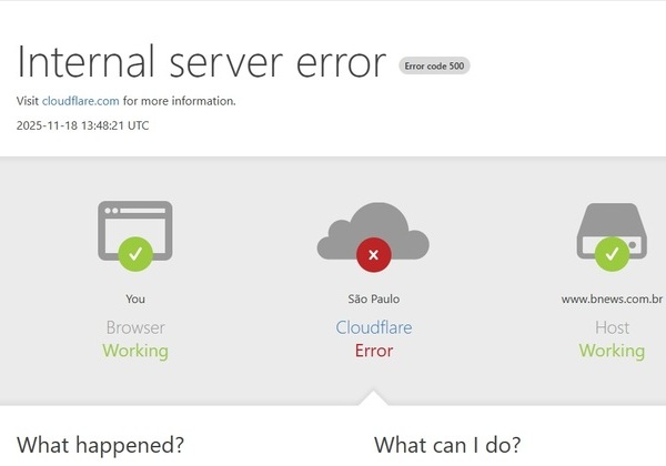 Instabilidade global tira do ar sites e aplicativos nesta terça-feira (18)