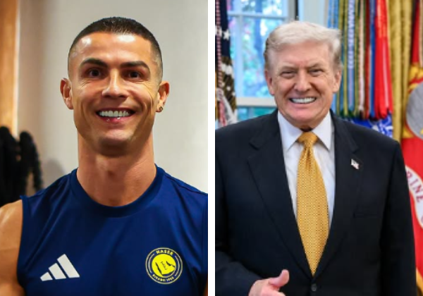 Trump recebe Cristiano Ronaldo para jantar na Casa Branca