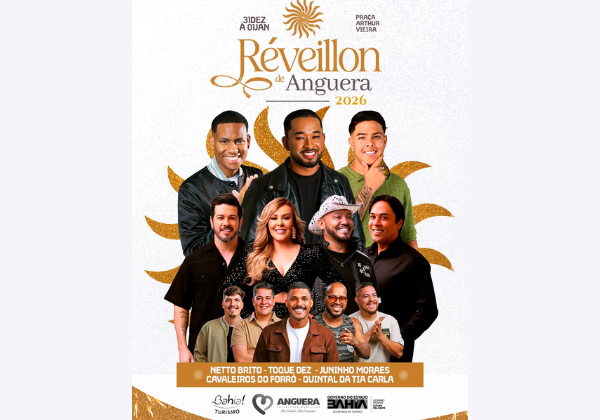 Anguera divulga atrações do Réveillon 2026