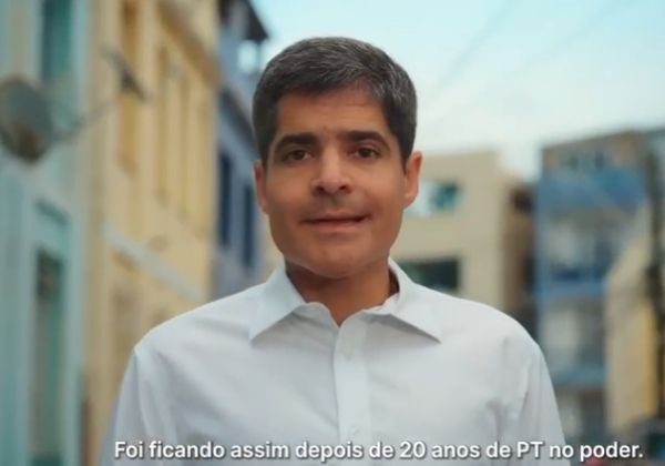 ACM Neto leva críticas ao avanço de facções sob ’20 anos de PT’ à propaganda na TV