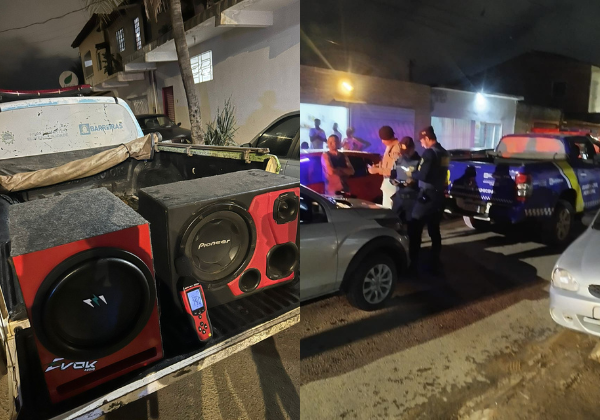 Três veículos são notificados e equipamentos sonoros apreendidos no Oeste da Bahia