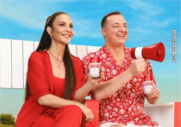 Com Ivete Sangalo e Paulo Bonfá, campanha de Verão da Itaipava transforma desejo por uma cerveja gelada em um grande acontecimento