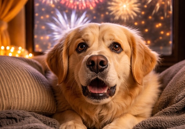Fogos de artifícios no Ano Novo exigem cuidados especiais com cães e gatos