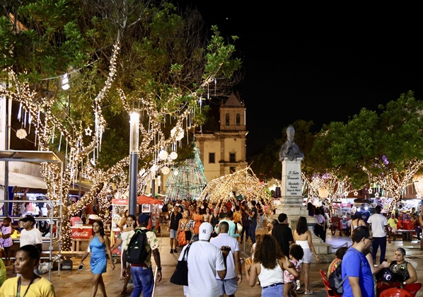 Natal já atraiu mais de 1,5 milhão de visitantes ao Centro Histórico