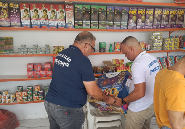 Operação fiscaliza venda de fogos de artifício irregulares no Recôncavo Baiano