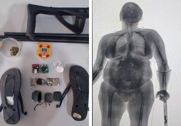 Idosa é flagrada tentando entrar em presídio de Salvador com drogas para o filho