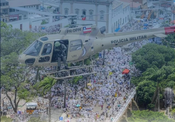 Lavagem do Bonfim 2026 terá reforço policial com mais de 1,6 mil PMs nas ruas 
