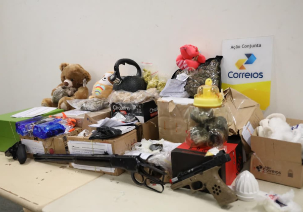 Polícia Civil apreende drogas e armas de fogo em operação nos Correios da Bahia