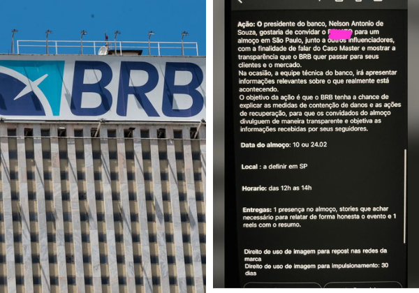 BRB se reúne com influenciadores após crise de imagem envolvendo o Banco Master