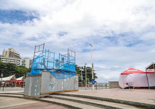 Restauração da Sereia do Rio Vermelho é concluída às vésperas da Festa de Iemanjá