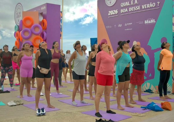 Verão Pé na Areia reforça prática regular de atividade física e consolida nova orla de Salvador como espaço de bem-estar e convivência