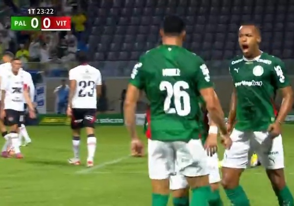 Vitória é goleado por 5 a 1 para o Palmeiras fora de casa