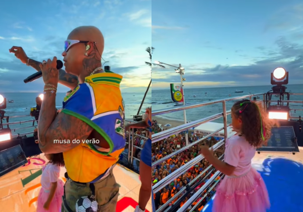 Vídeo: Liz e Lore Improta roubam cena no trio de Leo Santana durante bloco Nana