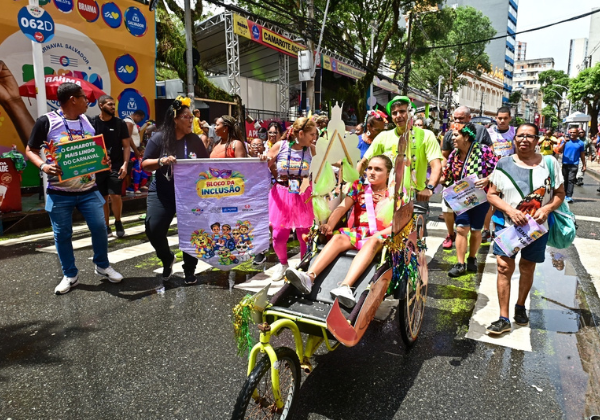 Circuito Osmar recebe primeiro bloco para pessoas com deficiência no Carnaval de Salvador