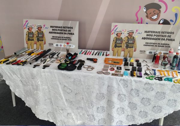 PM faz apreensão de cigarros eletrônicos nos portais do Carnaval de Salvador