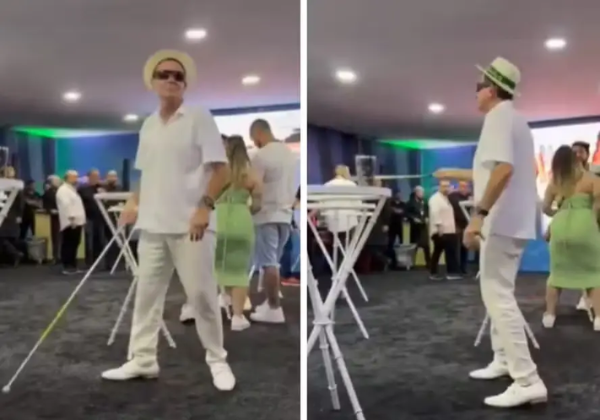Eduardo Paes é criticado após vídeo imitando pessoas cegas em camarote da Sapucaí