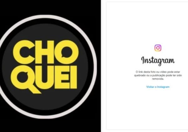 Perfil da Choquei é desativado no Instagram com 20 milhões de seguidores 