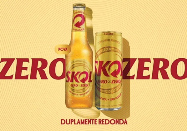Skol lança primeira cerveja zero álcool e zero açúcar do Brasil