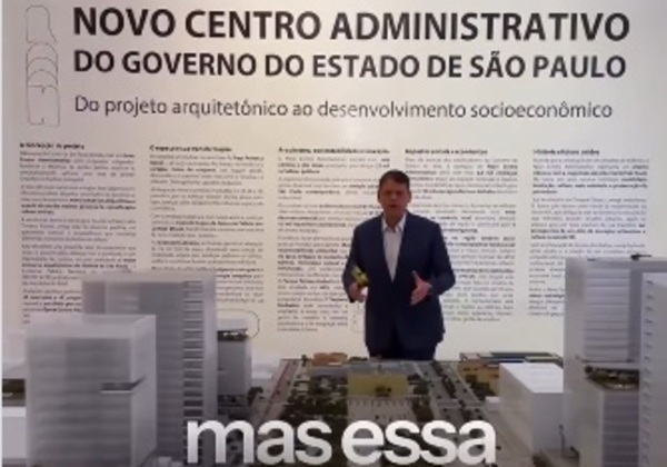 Tarcísio anuncia leilão para construir Centro Administrativo em São Paulo similar ao CAB