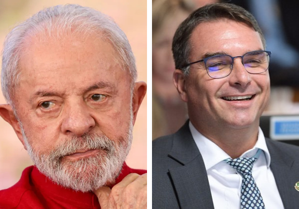 Pesquisa aponta empate entre Lula e Flávio no 1º turno, e vantagem do senador em cenário de 2º turno