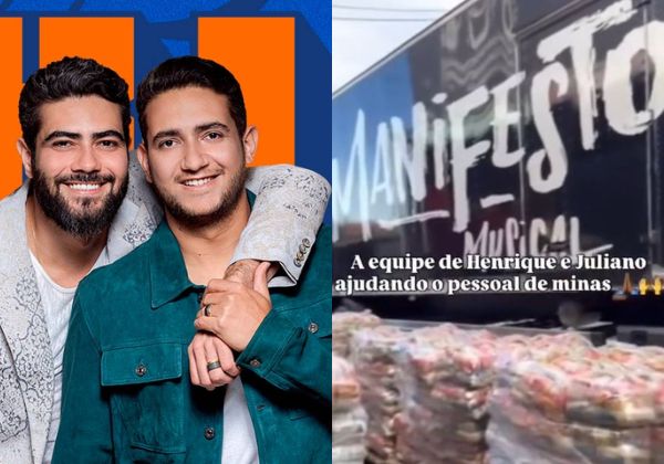 Henrique e Juliano mobilizam megaoperação solidária e enviam alimentos para Minas Gerais 