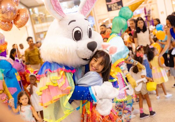 Páscoa do Shopping Barra tem programação lúdica com sabor de chocolate e muita diversão