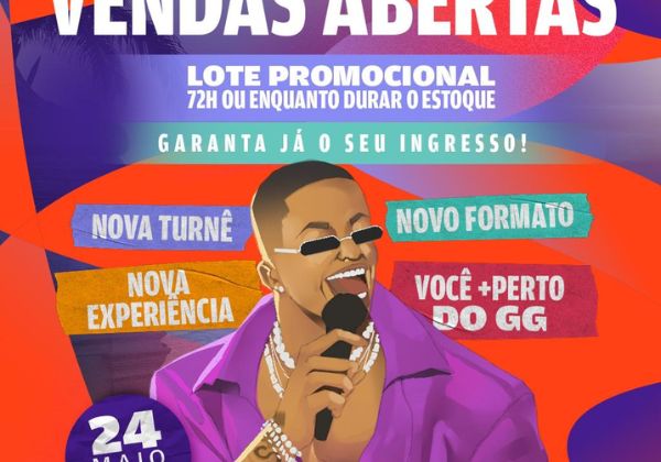 PaGGodin anuncia abertura de vendas para show em Salvador no dia 24 de maio
