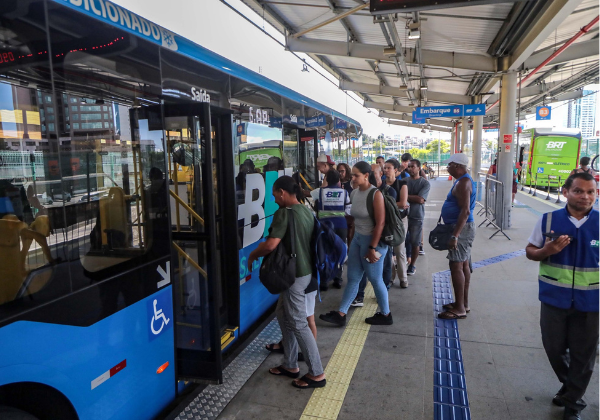 Prefeitura testa linha estendida do BRT Salvador para evento na Arena Fonte Nova nesta sexta-feira (3)