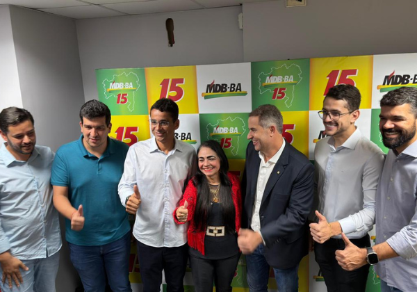 MDB-BA filia ex-prefeita Moema Gramacho e Danilo Henrique para disputar as eleições de 2026