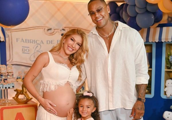 Lore Improta e Léo Santana anunciam nome do segundo filho em chá revelação emocionante 