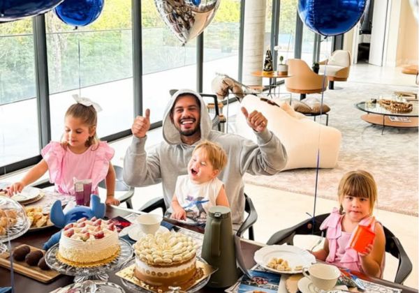 Zé Felipe comemora aniversário de 28 anos com celebração intimista ao lado dos filhos 