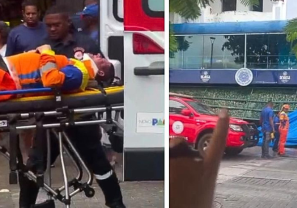 Estrutura cai e deixa gari ferido na Barra