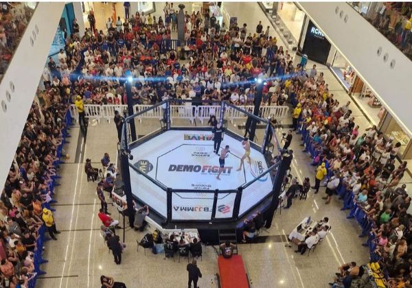 Arena de luta no shopping: Lauro de Freitas recebe 25ª edição do Demo Fight com 12 combates gratuitos
