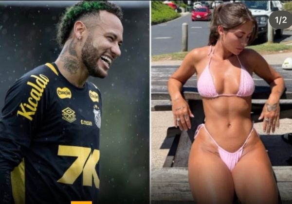 Modelo associada a Neymar volta a viralizar ao usar camisa do craque no Rio 