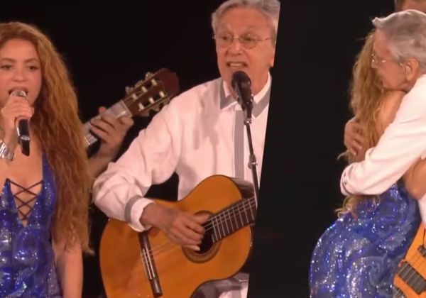 Vídeo: Shakira e Caetano Veloso cantam 'Leãozinho' em dueto emocionante no Rio