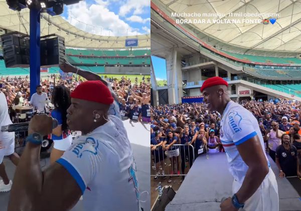 Vídeo: Flavinho, do Pagod'art, agita encerramento da 4ª Corrida do Bahêa na Fonte Nova