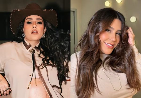 Lauana Prado surge de visual renovado e mostra barriga da primeira gravidez 