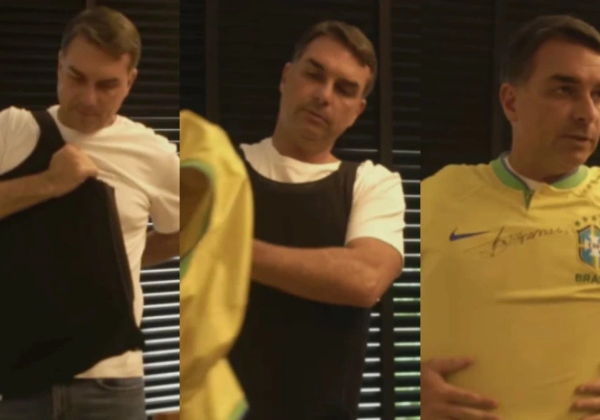Vídeo: ‘Não posso dar sopa para o azar’, diz Flávio Bolsonaro ao revelar que usa colete a prova de balas
