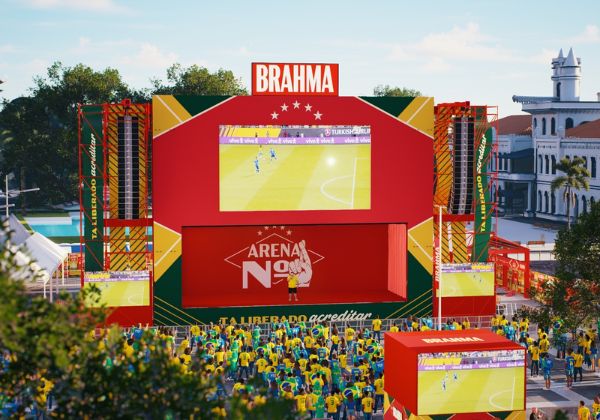 Com shows, transmissão exclusiva e ativações, Brahma transforma a Arena Nº1 no melhor lugar do Brasil para assistir à Seleção