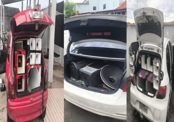 PM apreende carros com som automotivo durante festa paredão em Valéria