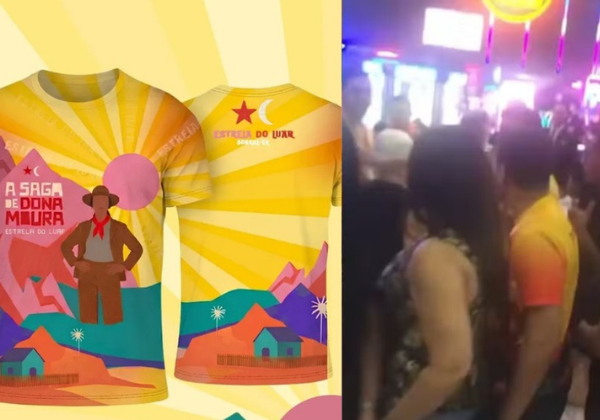Casal de idosos provoca tumulto ao associar símbolo de quadrilha junina à estrela do PT no CE