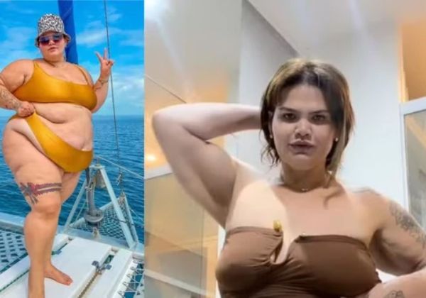 Após perder 101 kg, Thais Carla surpreende ao vestir roupa de manequim 36 